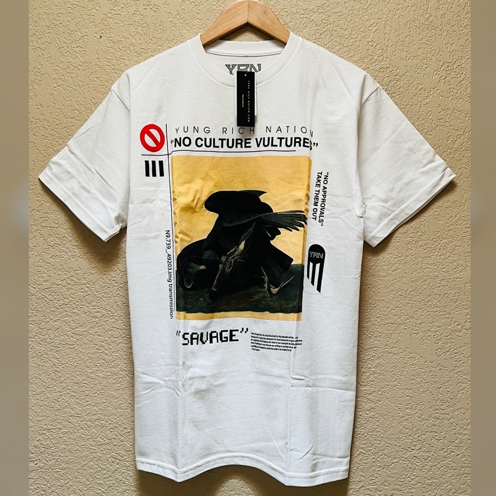 YRN Migos No Culture Vultures White T-Shirt Men’s -Size M